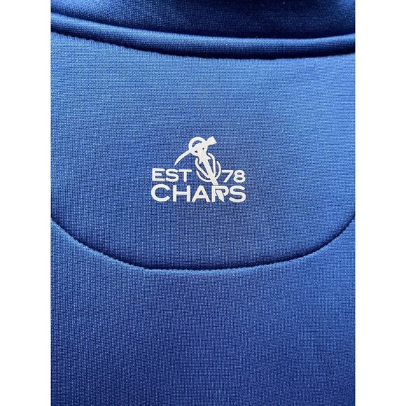 Chaps‎ Sweater Jacket Mens XXL blue 1/4 zip pullover pockets Golf Casual - Picture 7 of 8